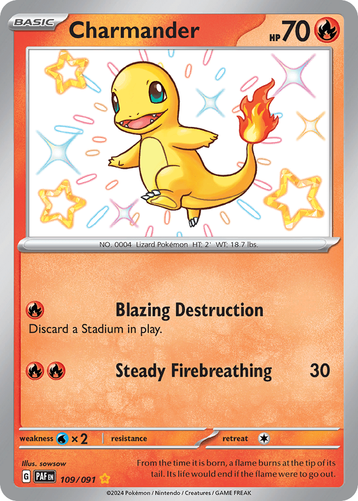 Charmander · Paldean Fates (PAF) 109 ‹ PkmnCards