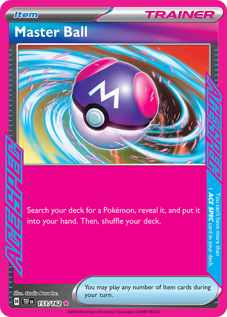Master Ball · Temporal Forces (TEF) 153 ‹ PkmnCards