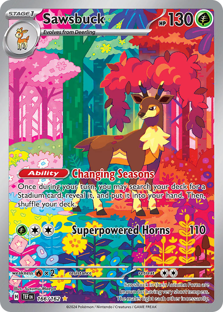 Sawsbuck · Temporal Forces (TEF) 166 ‹ PkmnCards