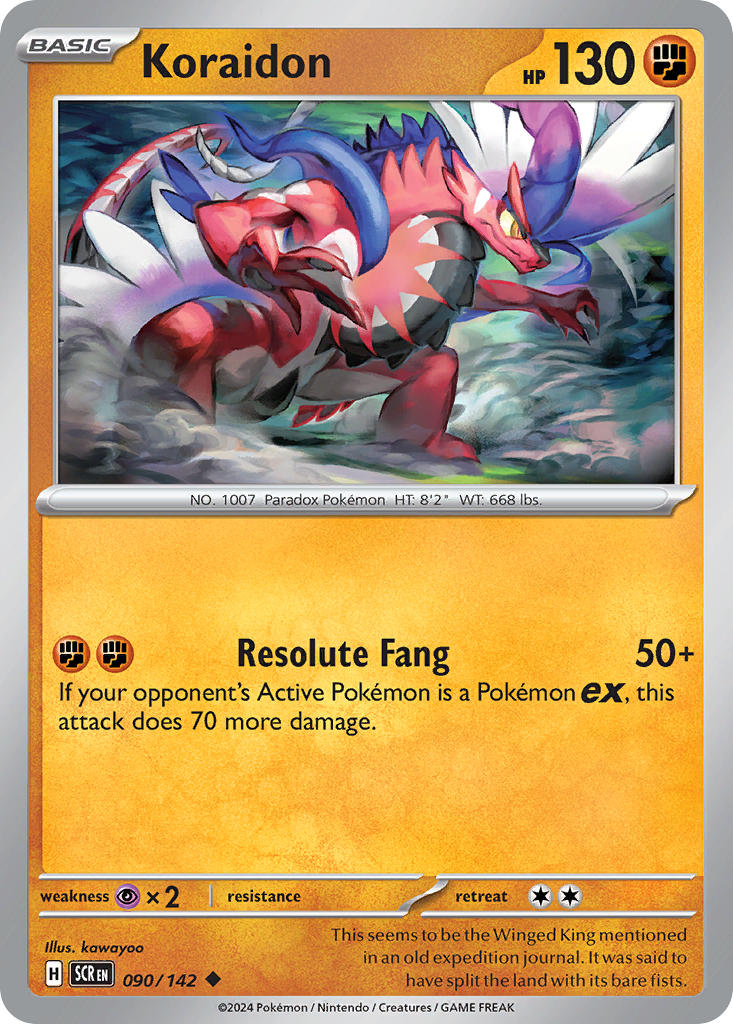 Koraidon · Stellar Crown (SCR) #090 ‹ PkmnCards