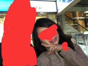 一緒に写真撮った美女