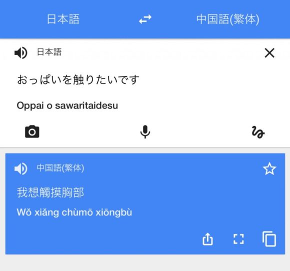 Google翻訳アプリ②
