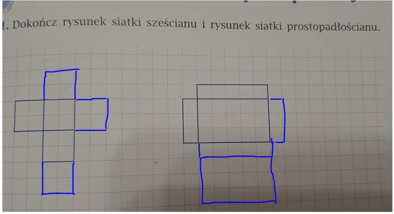 Dokończ Rysunek Siatek Graniastosłupów Prostych