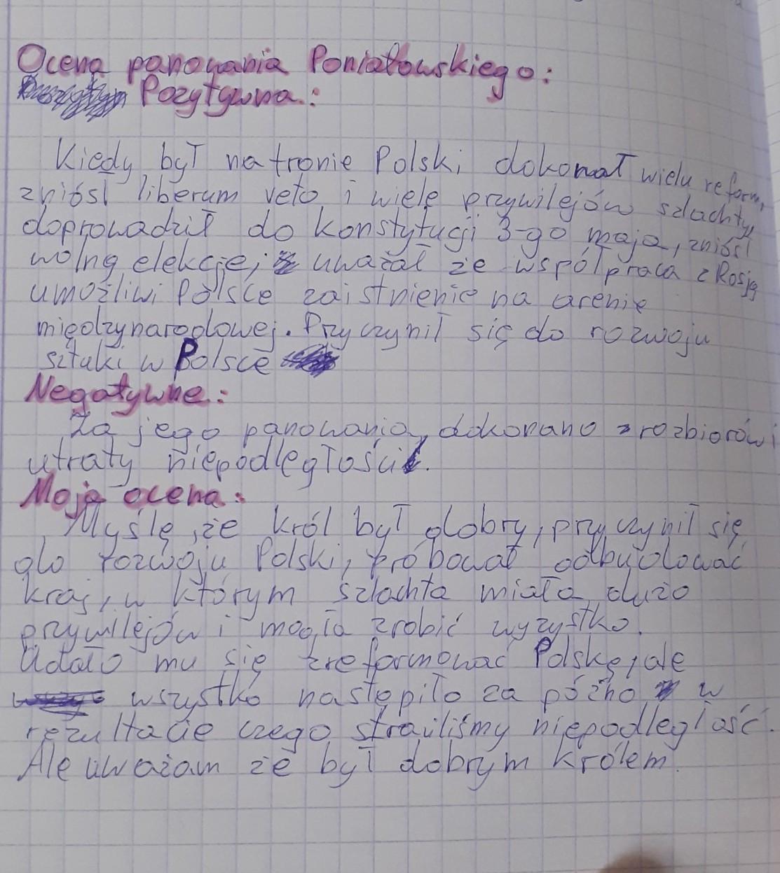 Scharakteryzuj panowanie Stanisława Augusta Poniatowskiego. Wymień