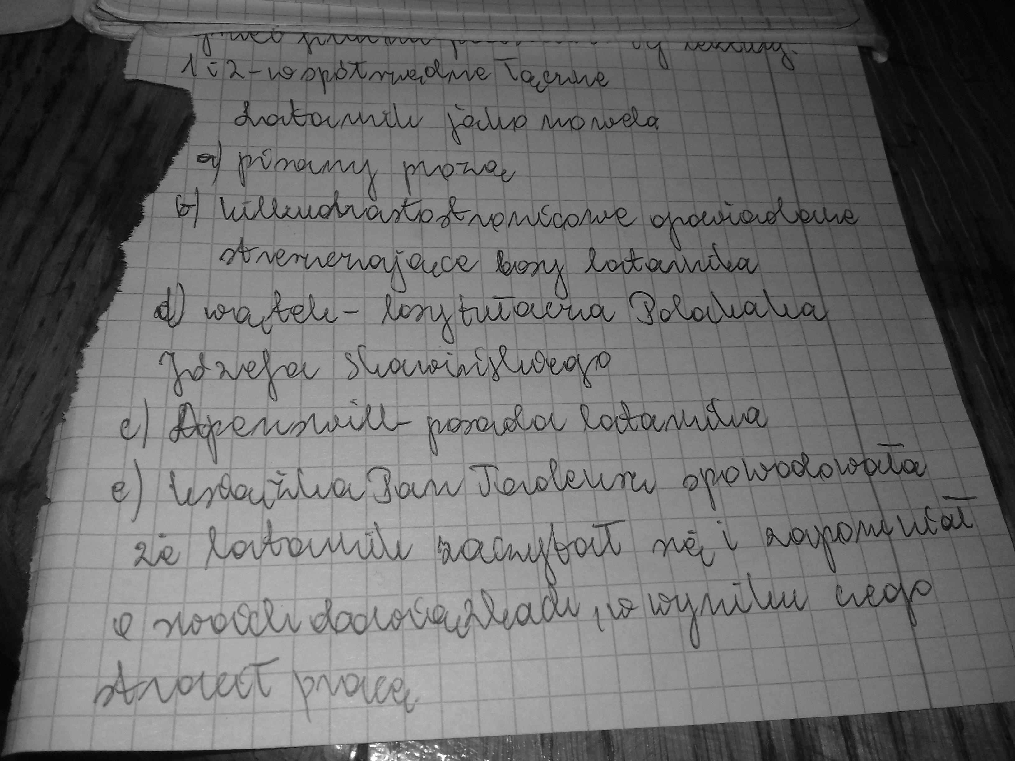 Cechy nowelia) gatunek prozy narracyjnejb) utwór niewielkich