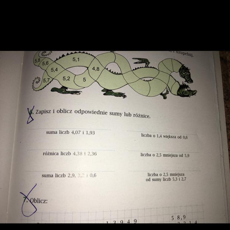 Daje naj!! Zapisz i oblicz odpowiednie sumy i różnice ogl zadanie w