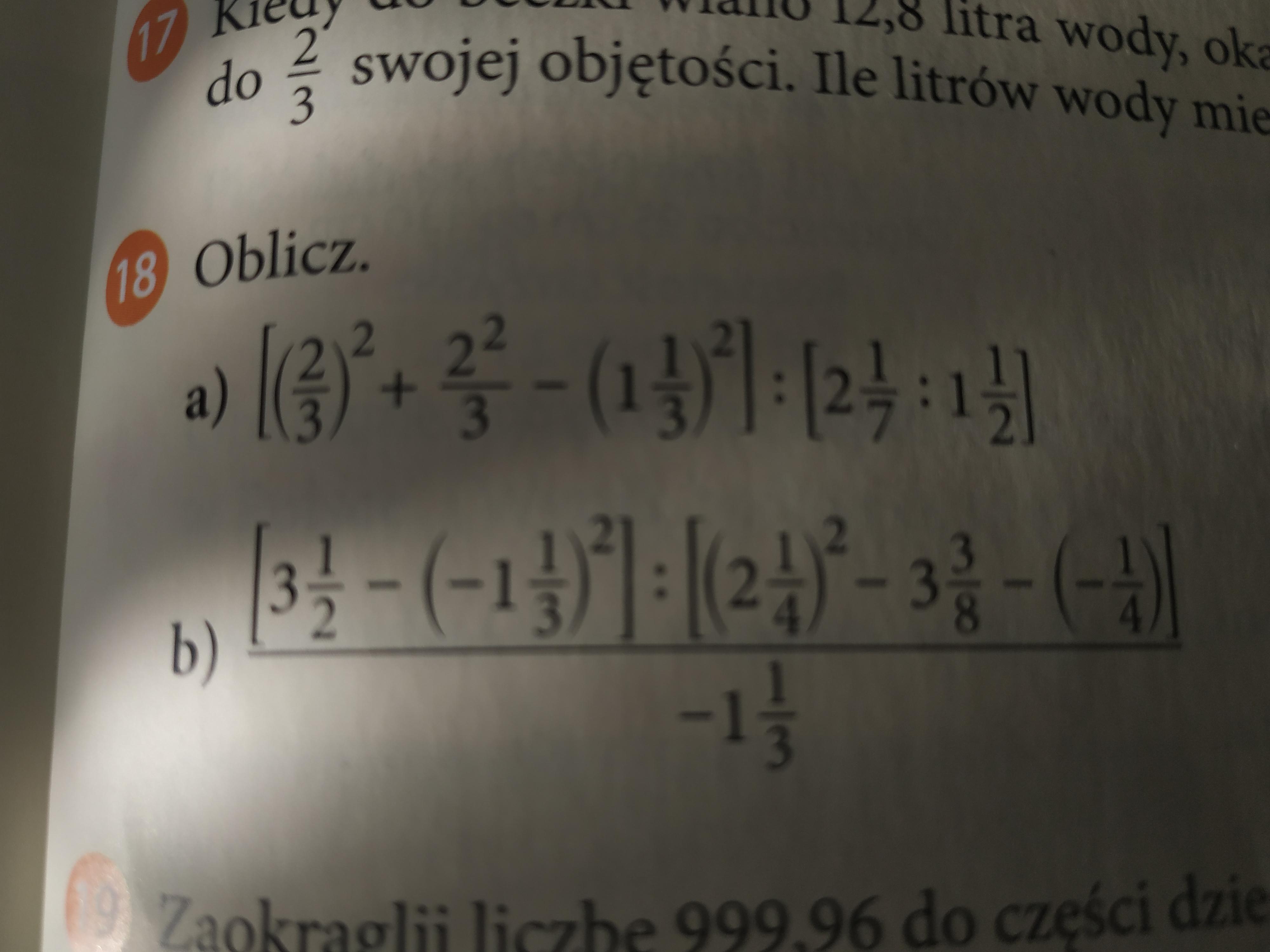 Proszę na dziś!! Zad 18 str 171 Matematyka kl 6 Daje naj Zadanie w