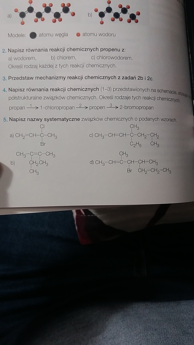 napisz nazwy systematyczne zwiazkow chemicznych o podanych wzorach. a
