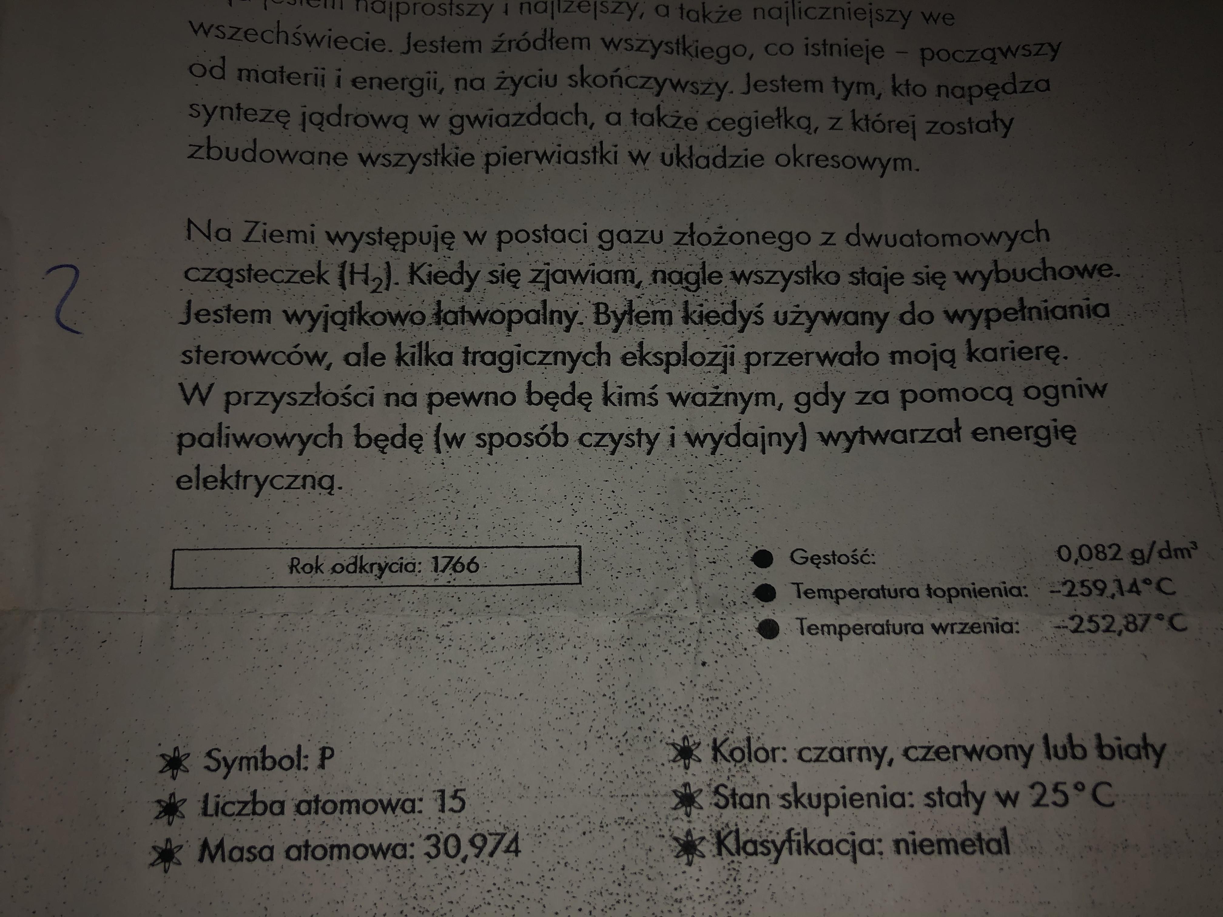 Co to za pierwiastek ??? Brainly.pl