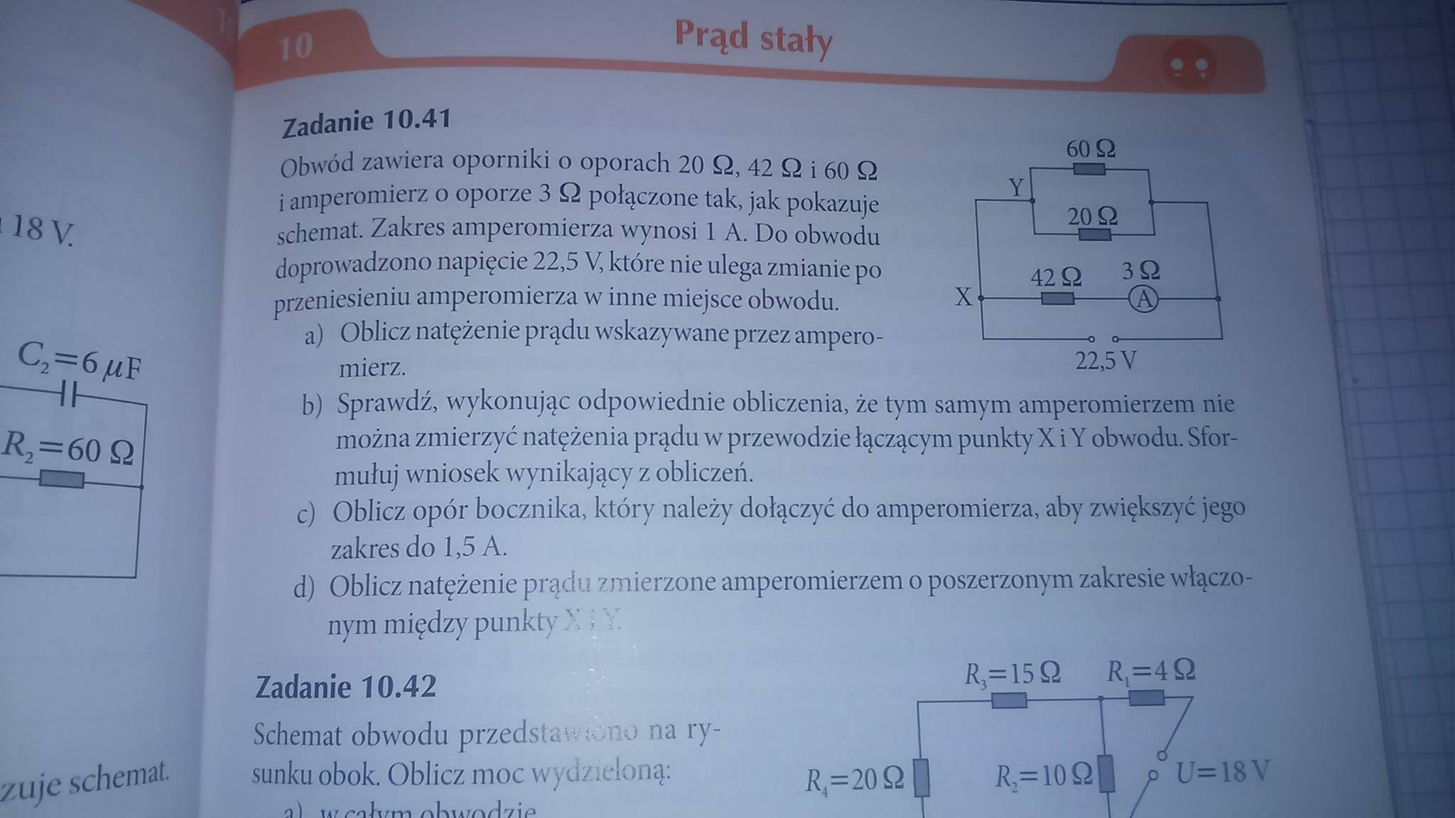 Zadanie 10.41. Treść w załączniku. Natężenie prądu. Brainly.pl