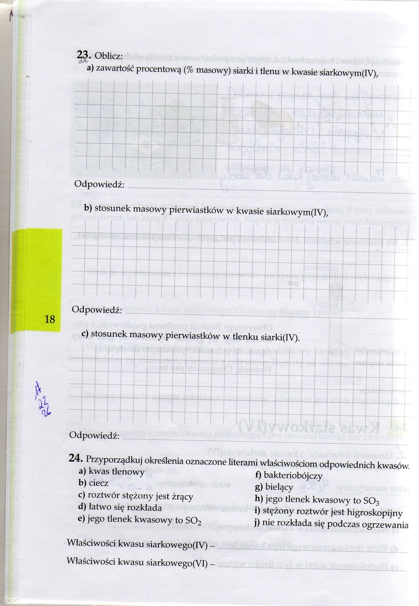 CHEMIA NOWEJ ERY ZESZYT ĆWICZEŃ 2 DLA GIMNAZJUM Potrzebuje zadania 19