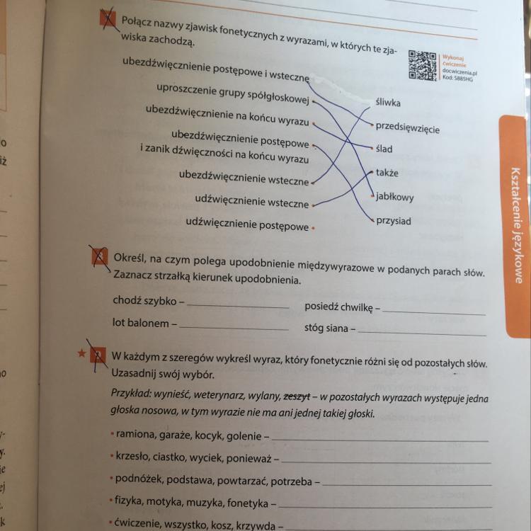Zeszyt ćwiczeń z języka polskiego „Nowe Słowa na Start”klasa 8 strona