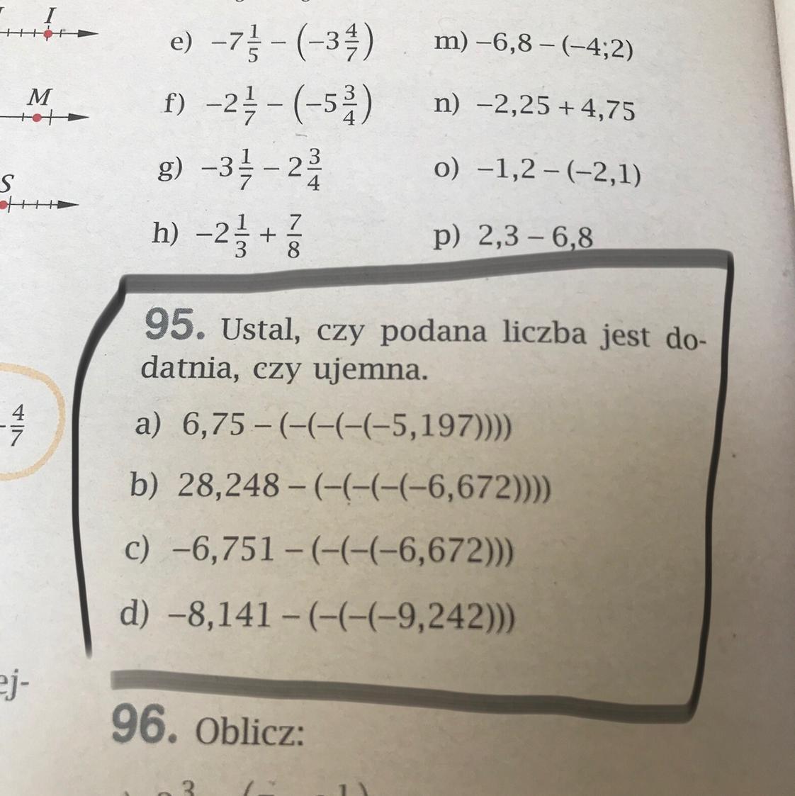 Ustal czy podana liczba jest dodatnia czy ujemna Brainly.pl