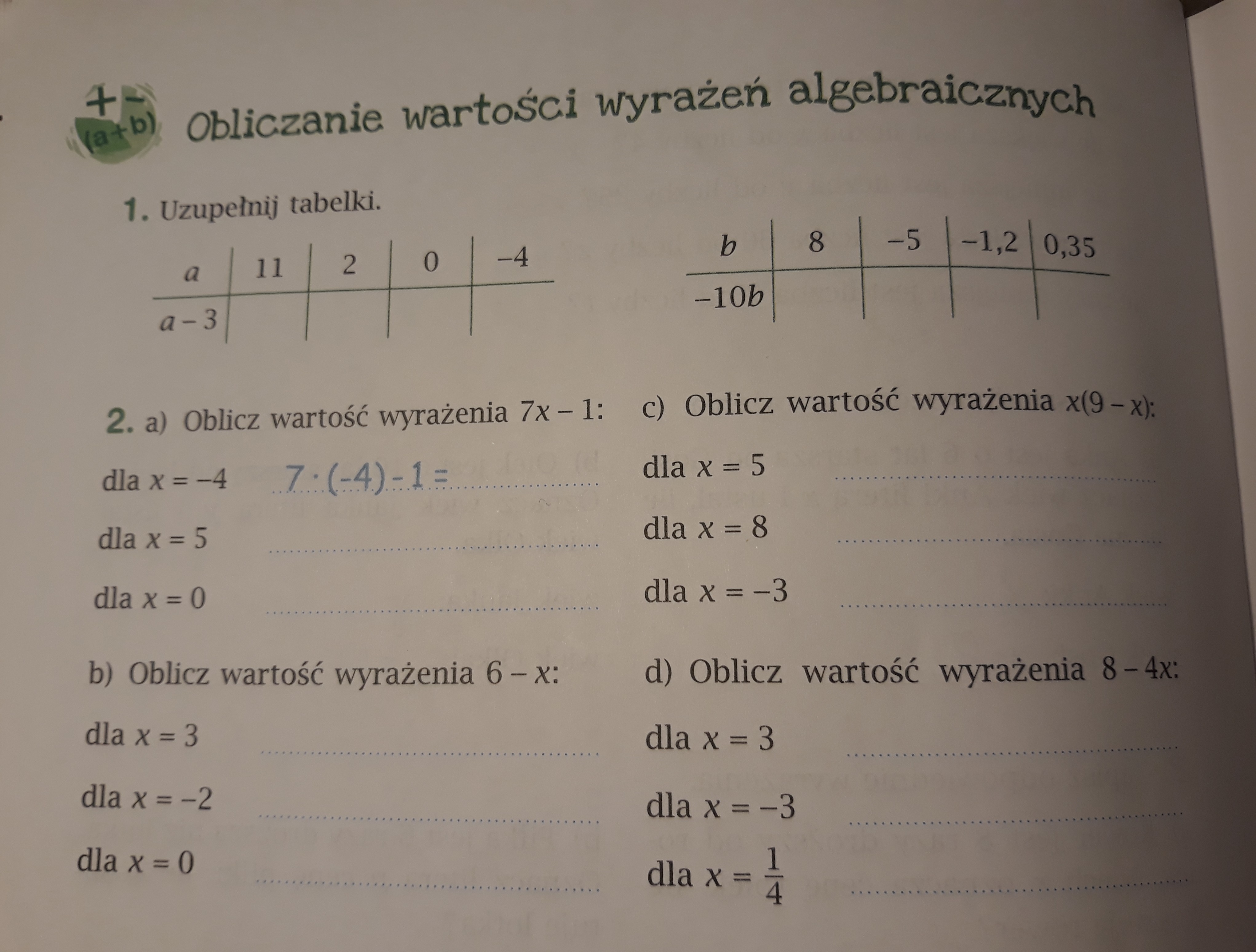matematyka z plusem ćwiczenia wersja c klasa 6 str. 66 zadanie 1 i 2
