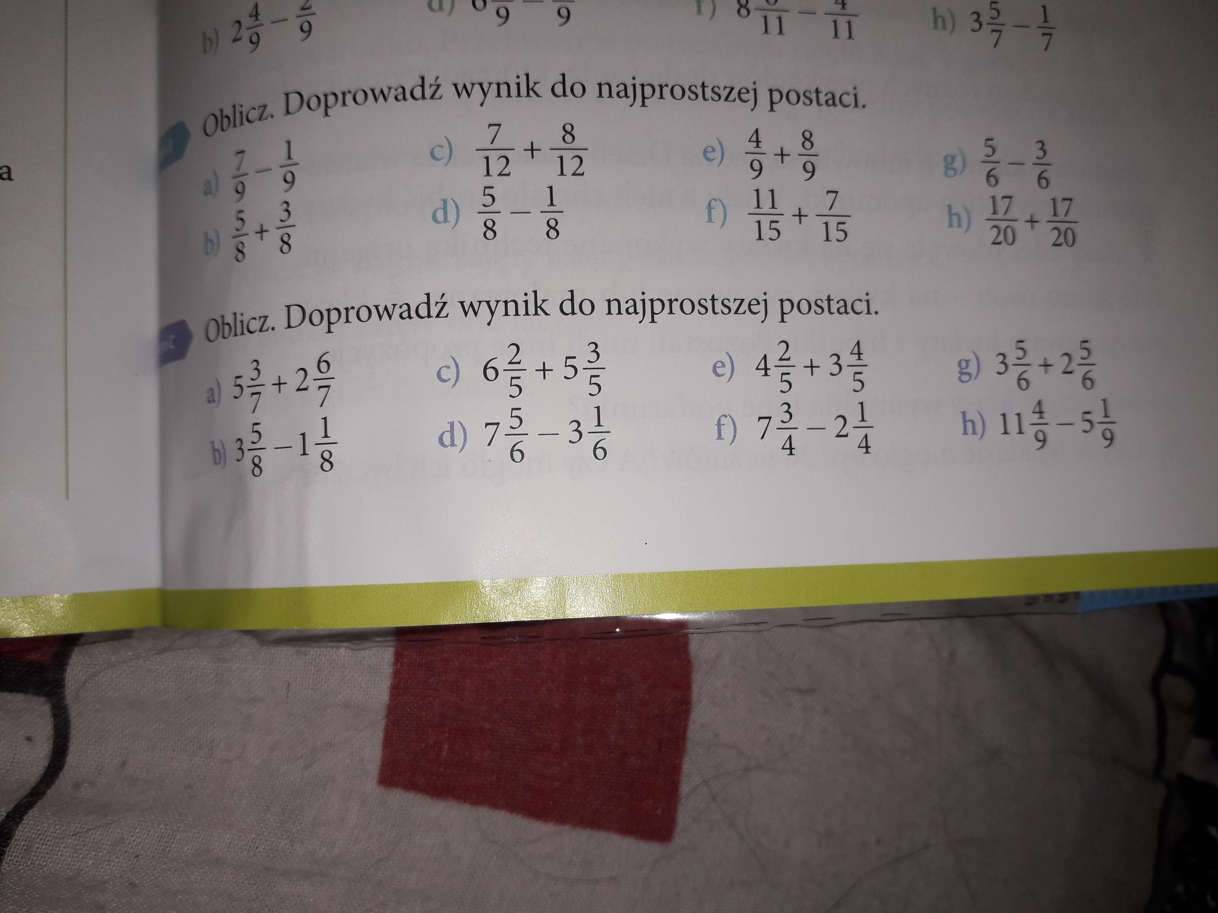 Wykonaj polecenia Jeśli poprawnie rozwiążesz trzy kolejne przykłady z