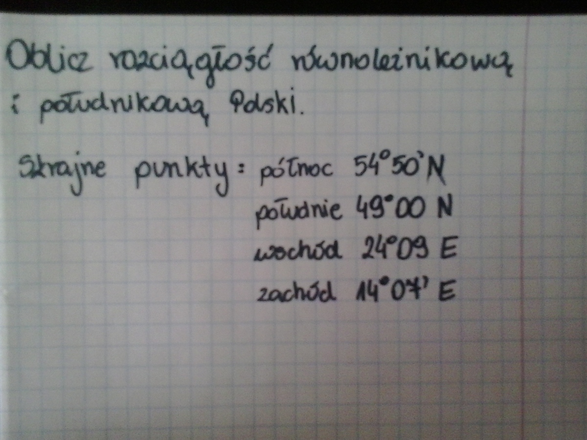 Jak Obliczyć Rozciągłość Równoleżnikową Polski