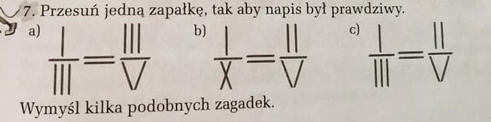 Przesuń zapałkę (zadanie w załączniku) Brainly.pl