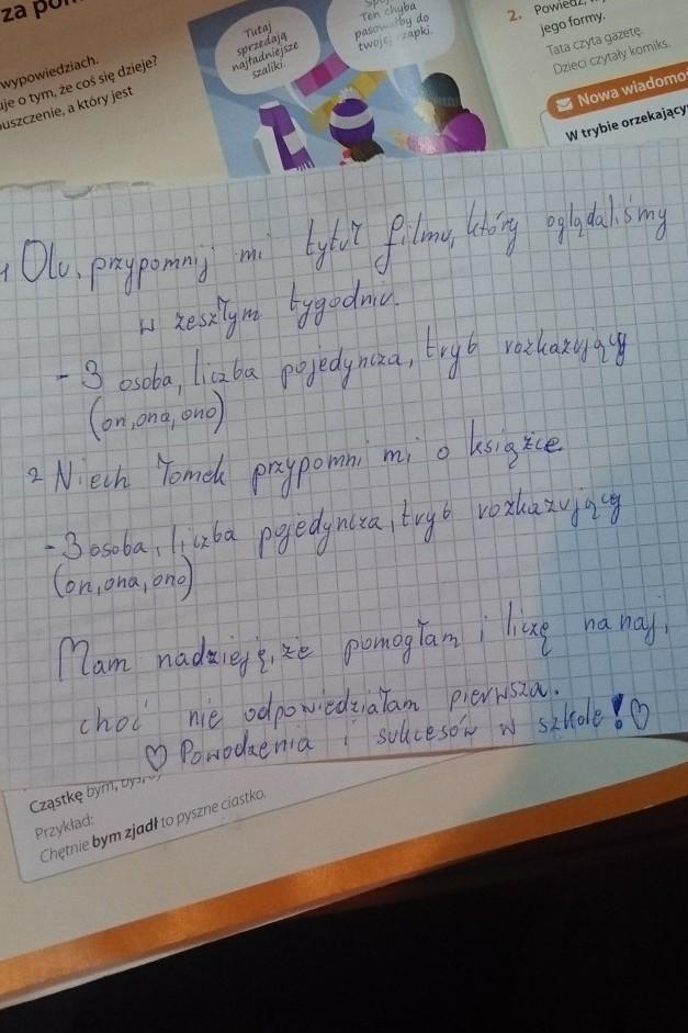 Uzupełnij zdania czasownikami w nawiasach tak, aby wyrażały polecenia