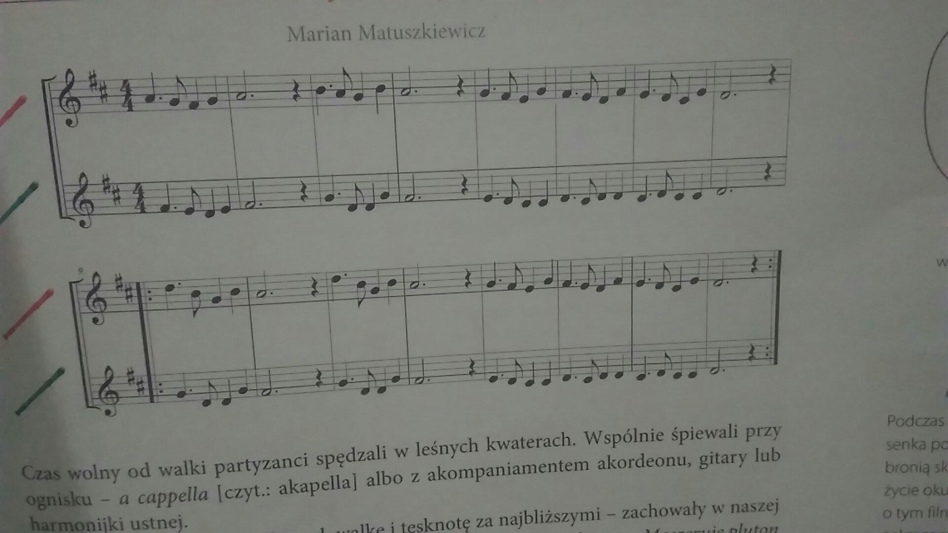 Nuty liczbowe do piosenki Deszcz jesienny deszcz Brainly.pl