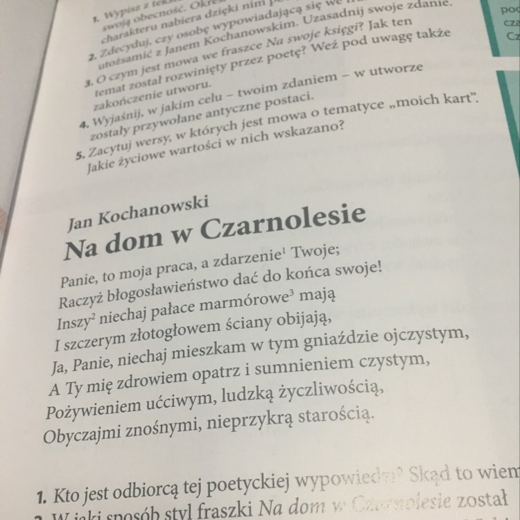 Kim są "inszy" z czego wynika ich odróżnienie od ja ?Jan Kochanowski na