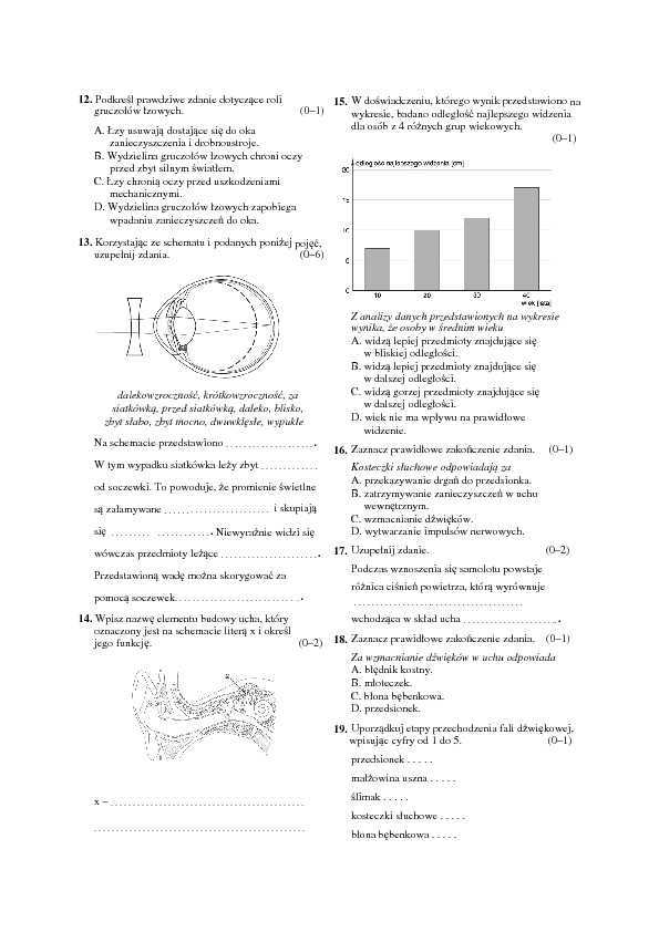 Pomocy biologia narządy zmysłów !!!!! Brainly.pl