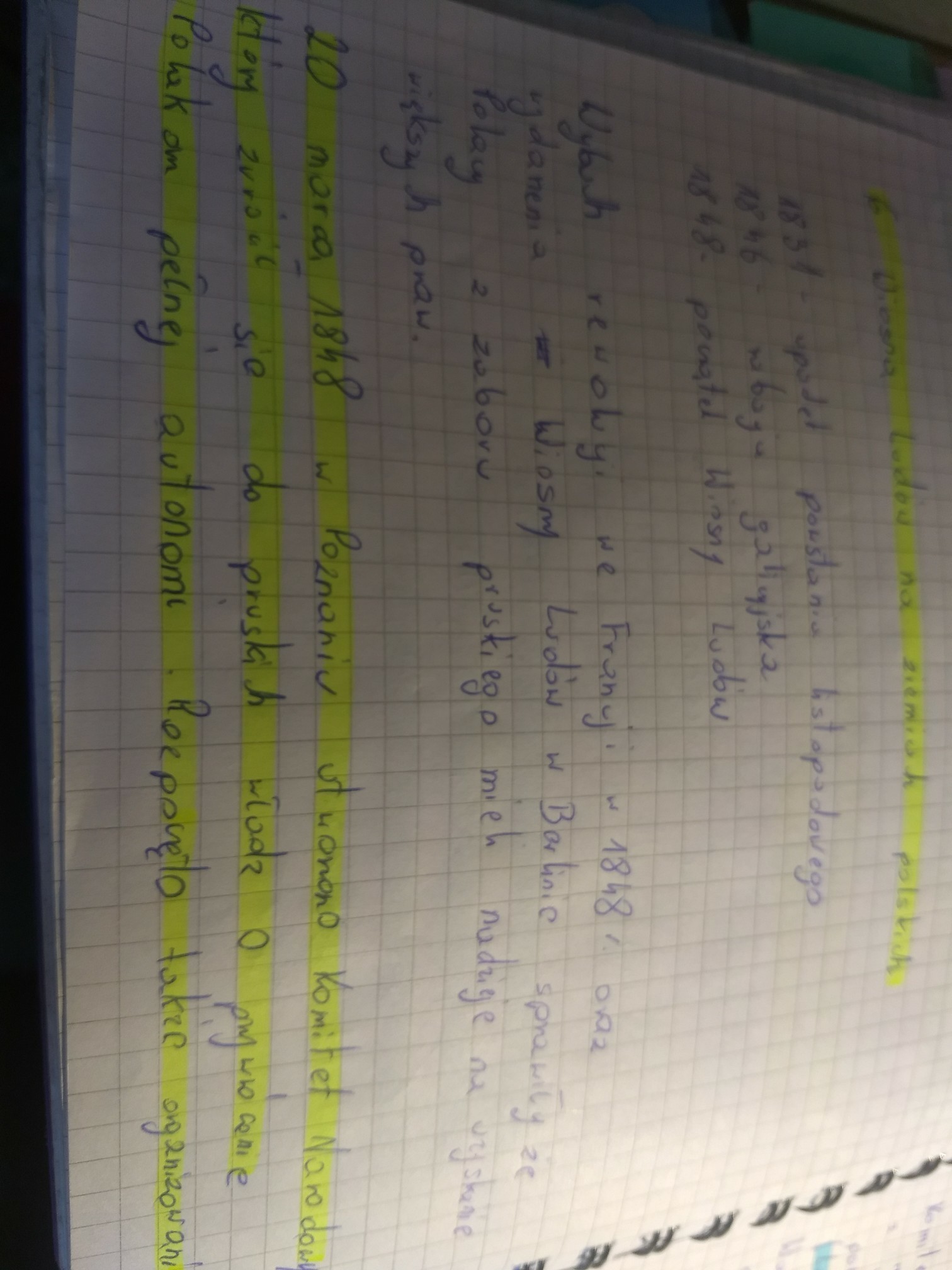 Opisz przebieg wydarzeń Wiosny Ludów na ziemiach polskich. Brainly.pl