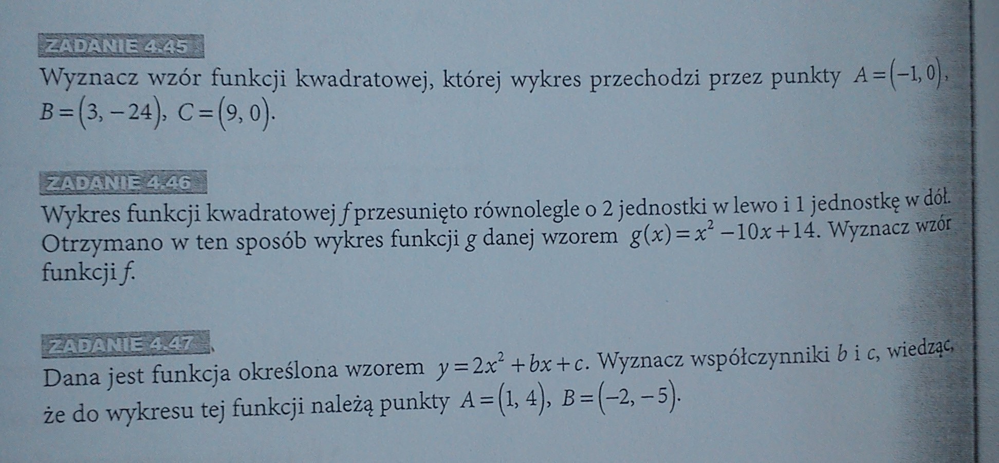 Rozwiąż zadania 4.45 4.47 Brainly.pl