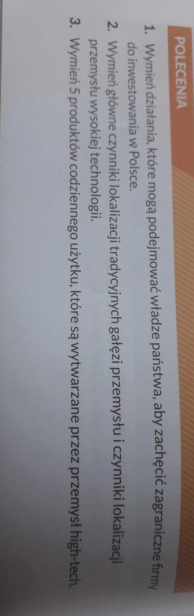 1. Wymień działania, które mogą podejmować władze państwa, aby zachęcić