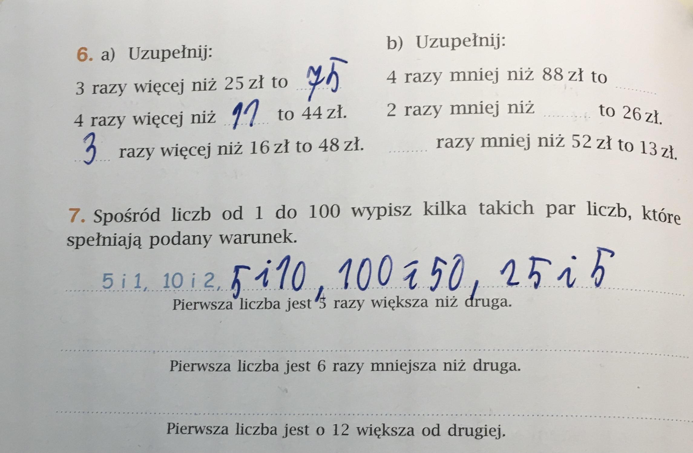Pierwsza Liczba Jest O 12 Większa Od Drugiej