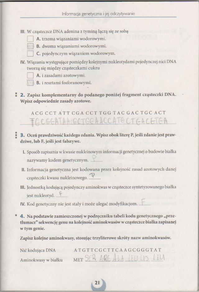 odpowiedzi do ćwiczeń z biologii klasa 3 ciekawa biologia proszę o