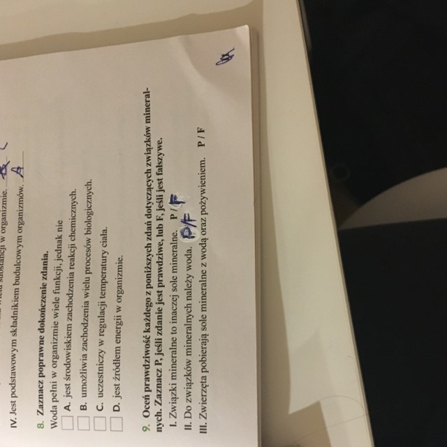 Określ Które Z Poniższych Zdań Są Prawdziwe A Które Fałszywe