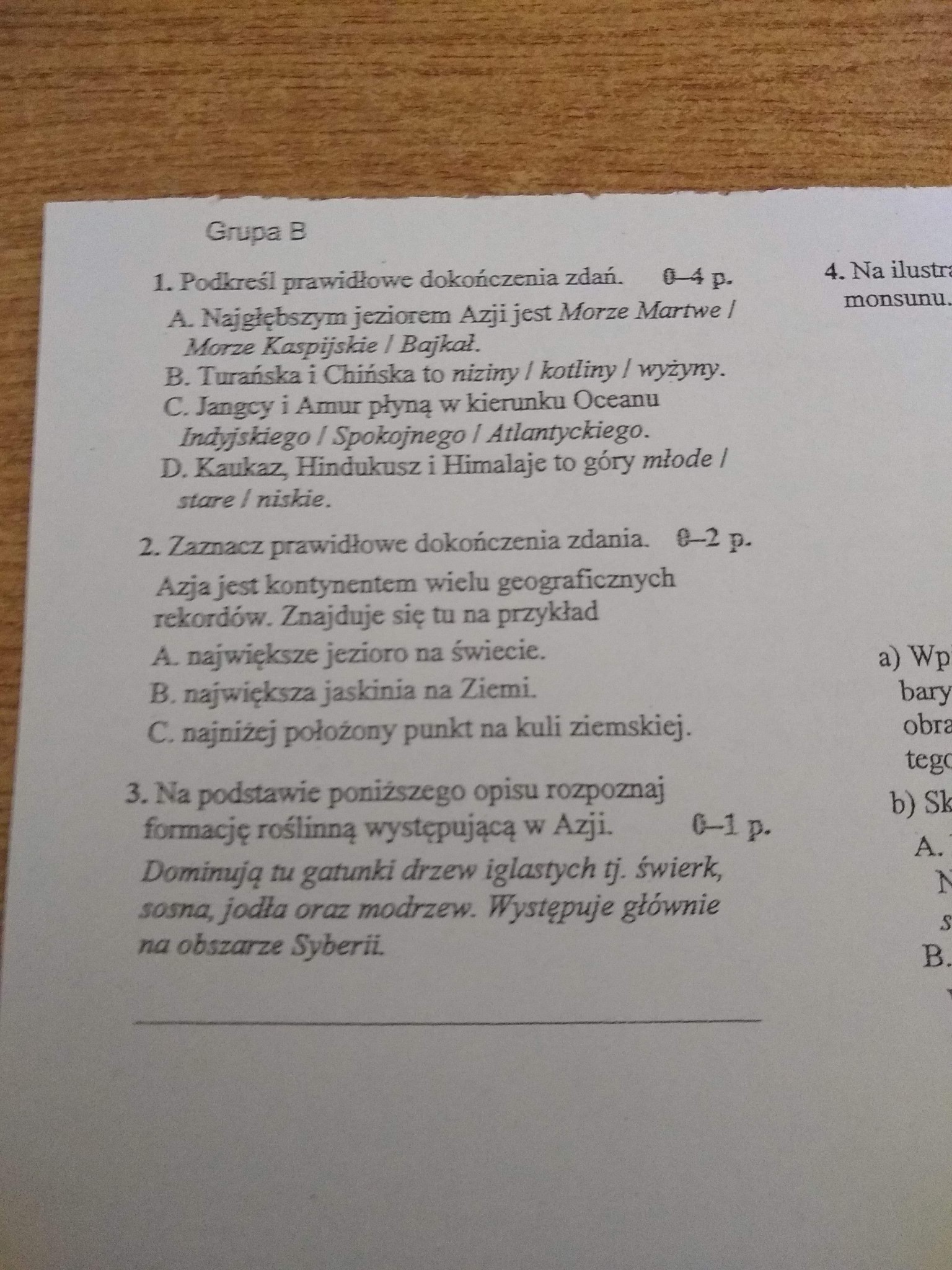 proszę! Azja klasa 8! niech ktoś mi to zrobima ktoś może grupę a? ważne