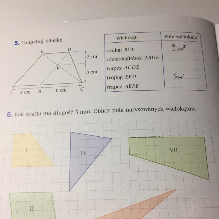 Uzupełnij tabelkę matematyka z plusem zadanie 5 strona 62 ćwiczenia