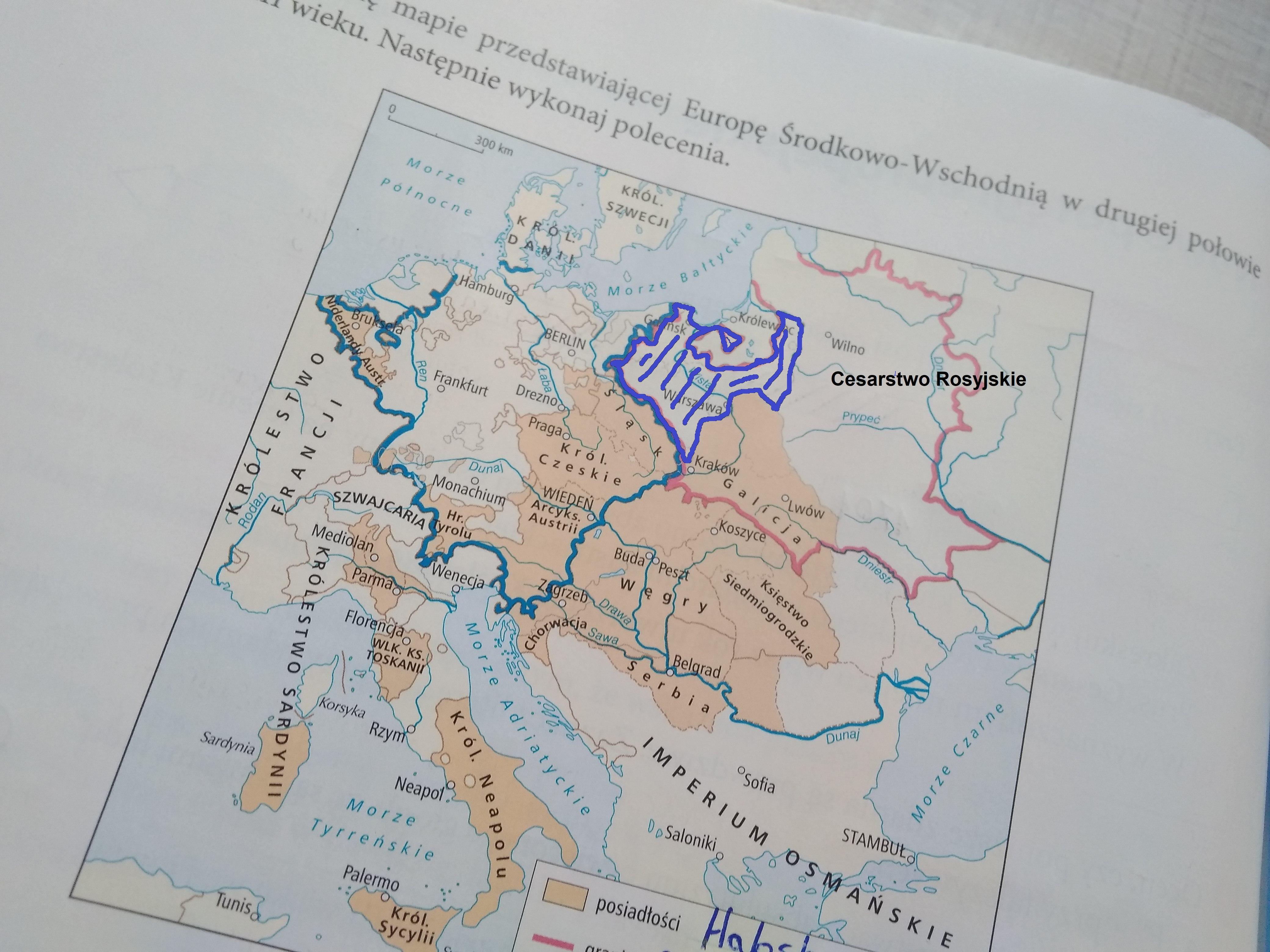 Ćwiczenia historia klasa 6 zadanie 4/70 Przyjrzyj się mapie
