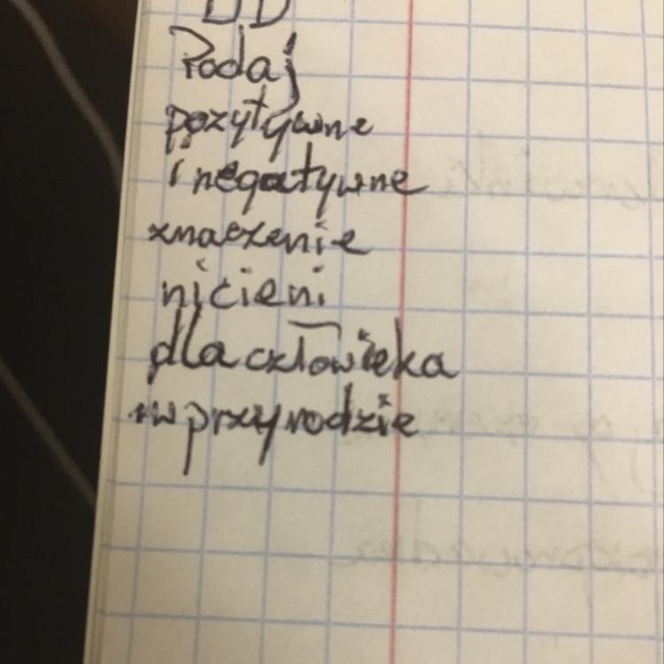 Podaj pozytywne i negatywne znaczenie nicieni dla człowieka i w