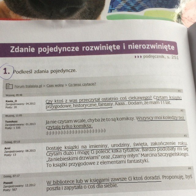 Podkreś zdanie pojedyncze .Plis na jutro . Brainly.pl