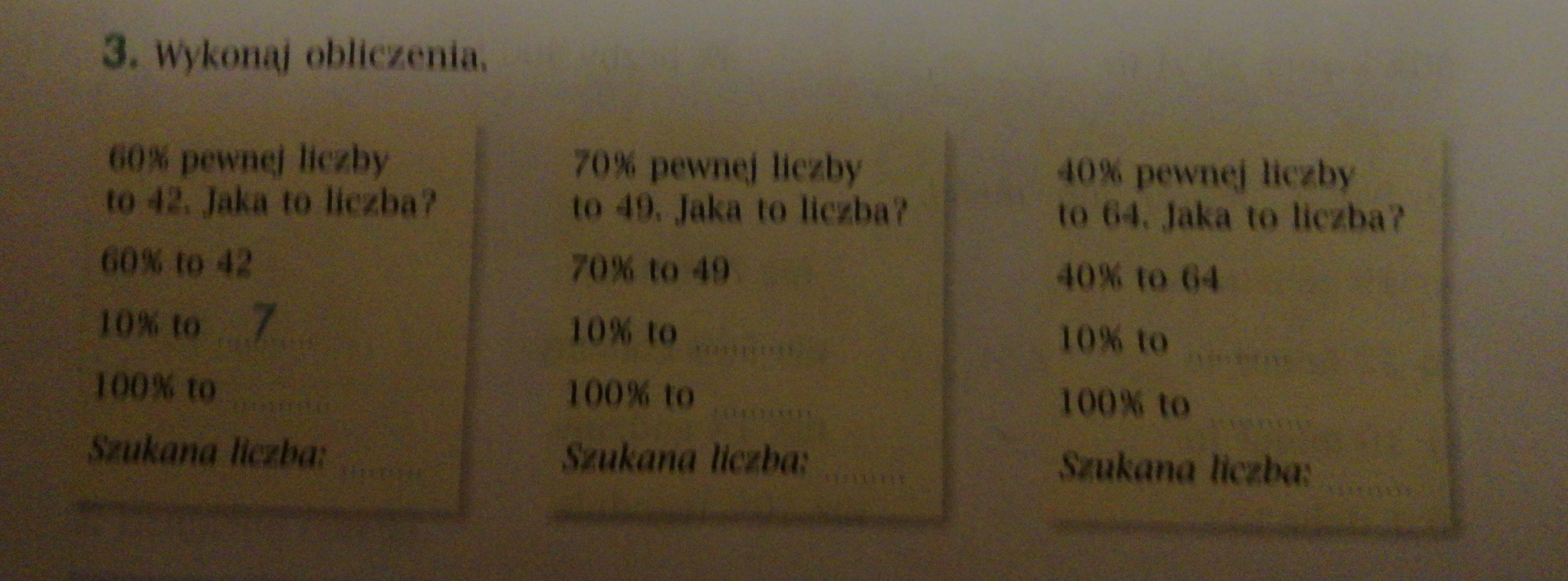 Sprawdzian Z Matematyki Klasa 7 Procenty Brainly Mądry