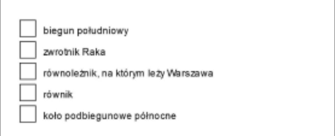 Uporządkuj lokalizacje o różnej szerokości geograficznej wedłuh