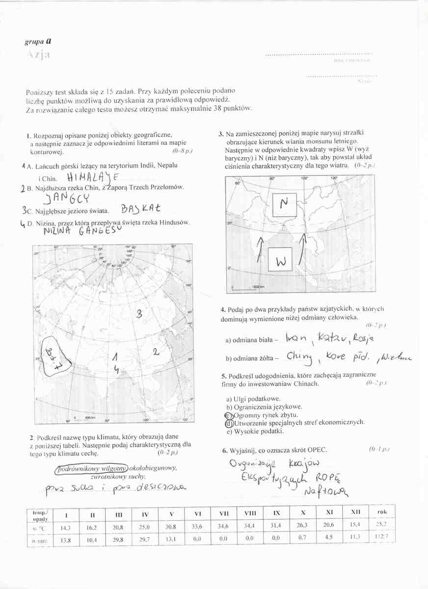 Siema podałem wam sprawdzian z geografii , poniewaz nie umiem go zrobić