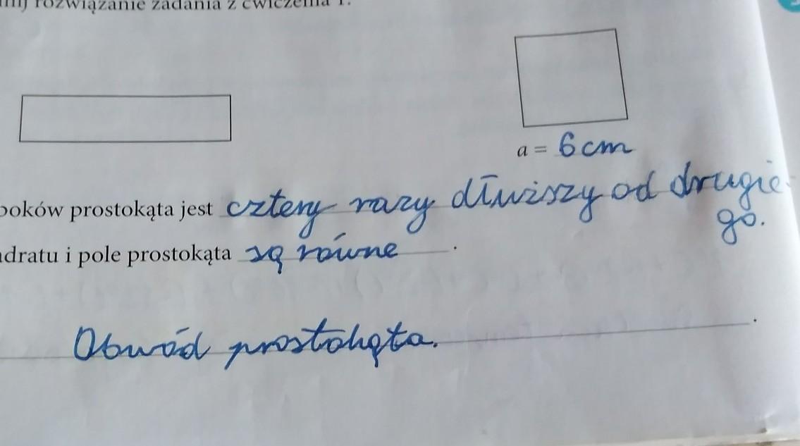 Uzupełnij rozwiązanie zadania z ćwiczenia pierwszego prooszę o szybką