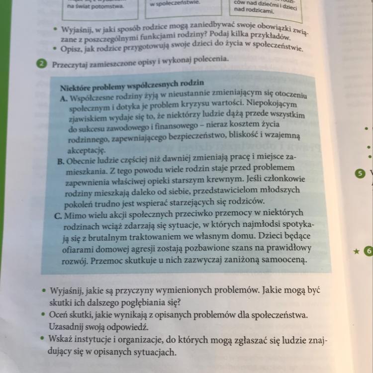 Przeczytaj zamieszczony opis i wykonaj polecenia niektóre problemy