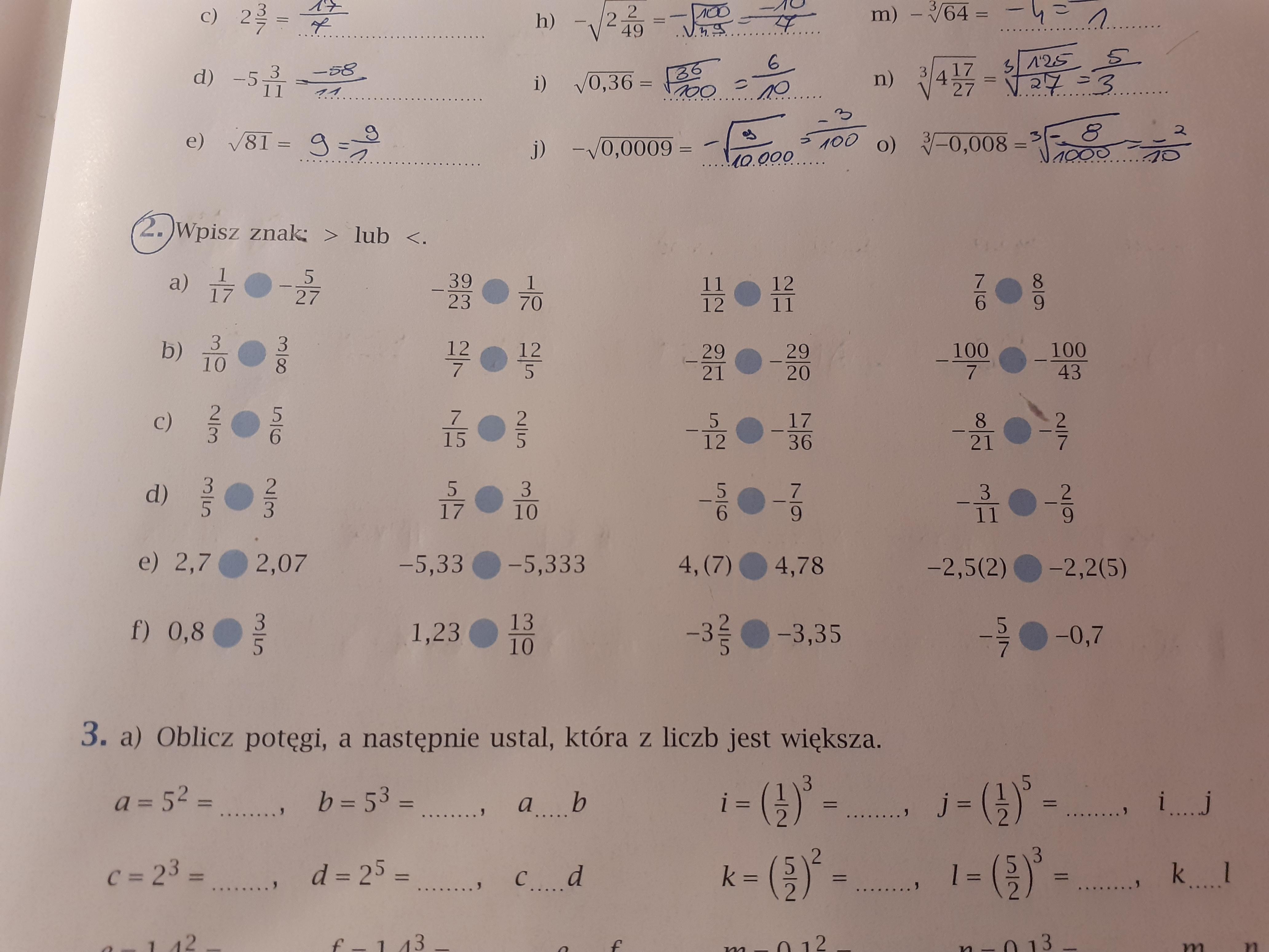 Zad. 2 Wpisz znak . Brainly.pl
