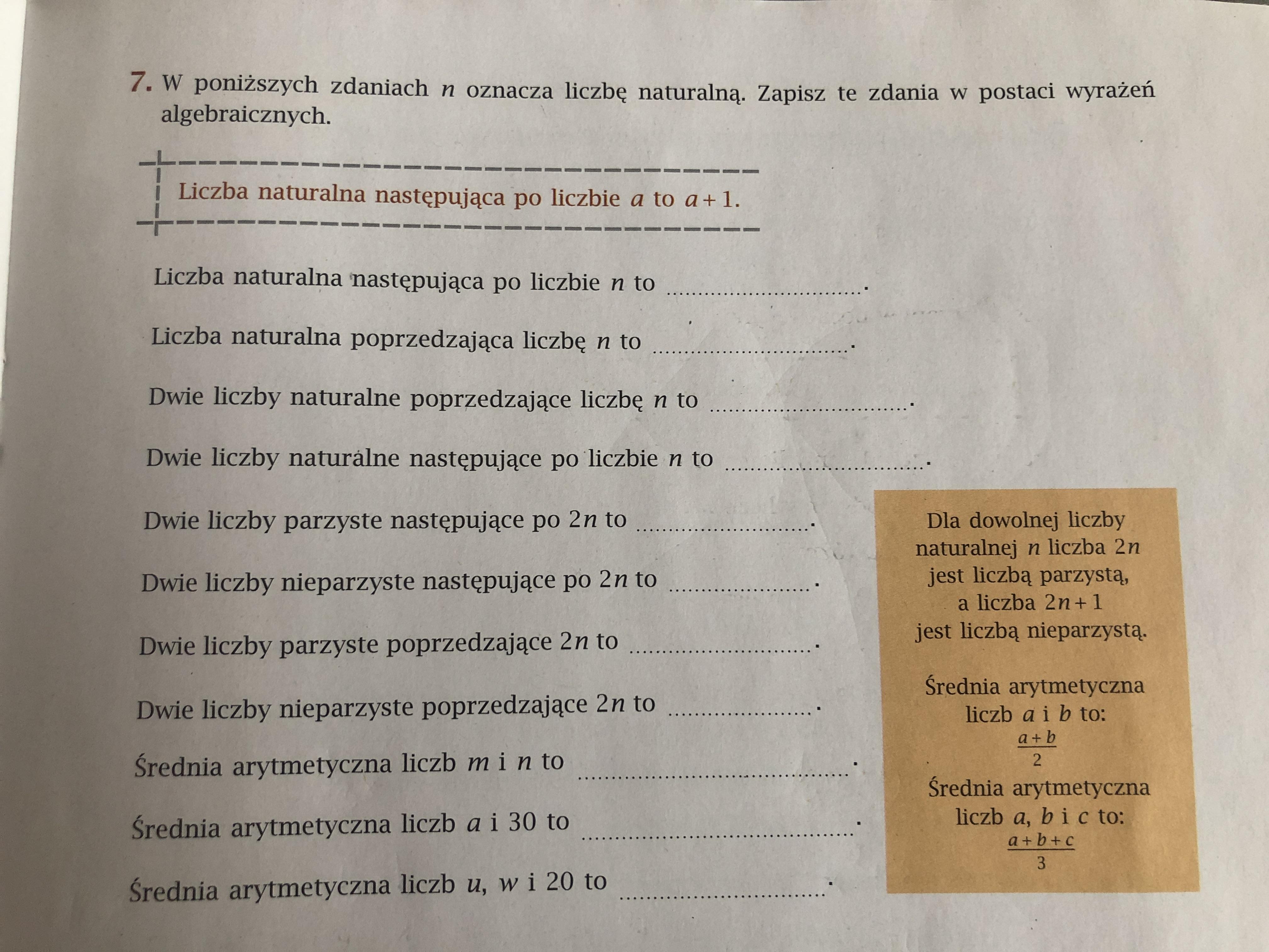 Plisssssss zadanie 7 strona 67 w ćwiczenich Brainly.pl