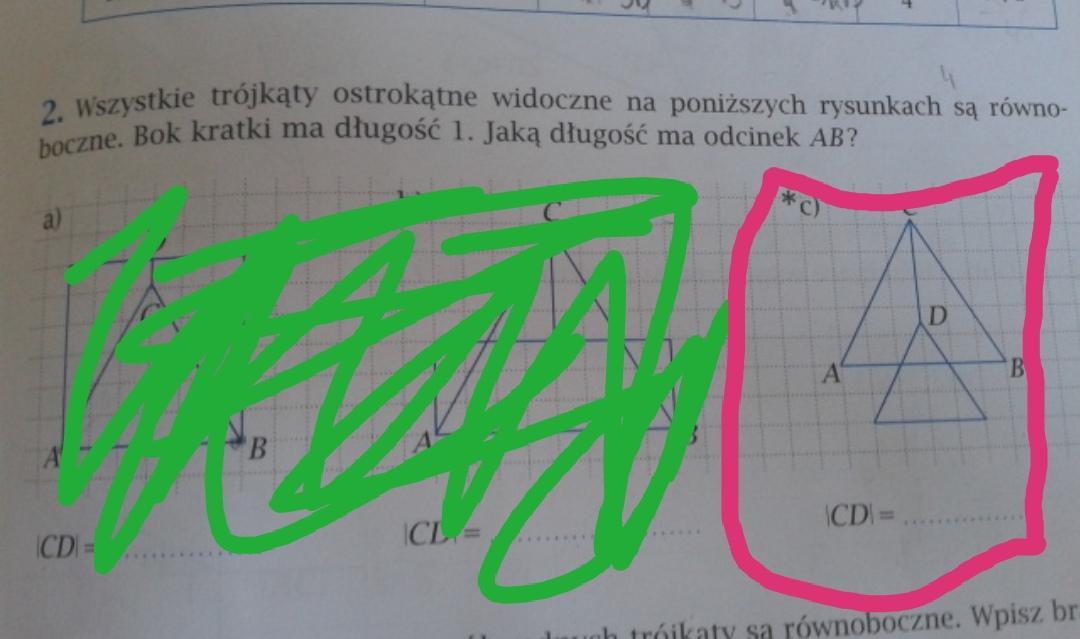 Wszystkie trójkąty ostrokątne widoczne na poniższych rysunkach są