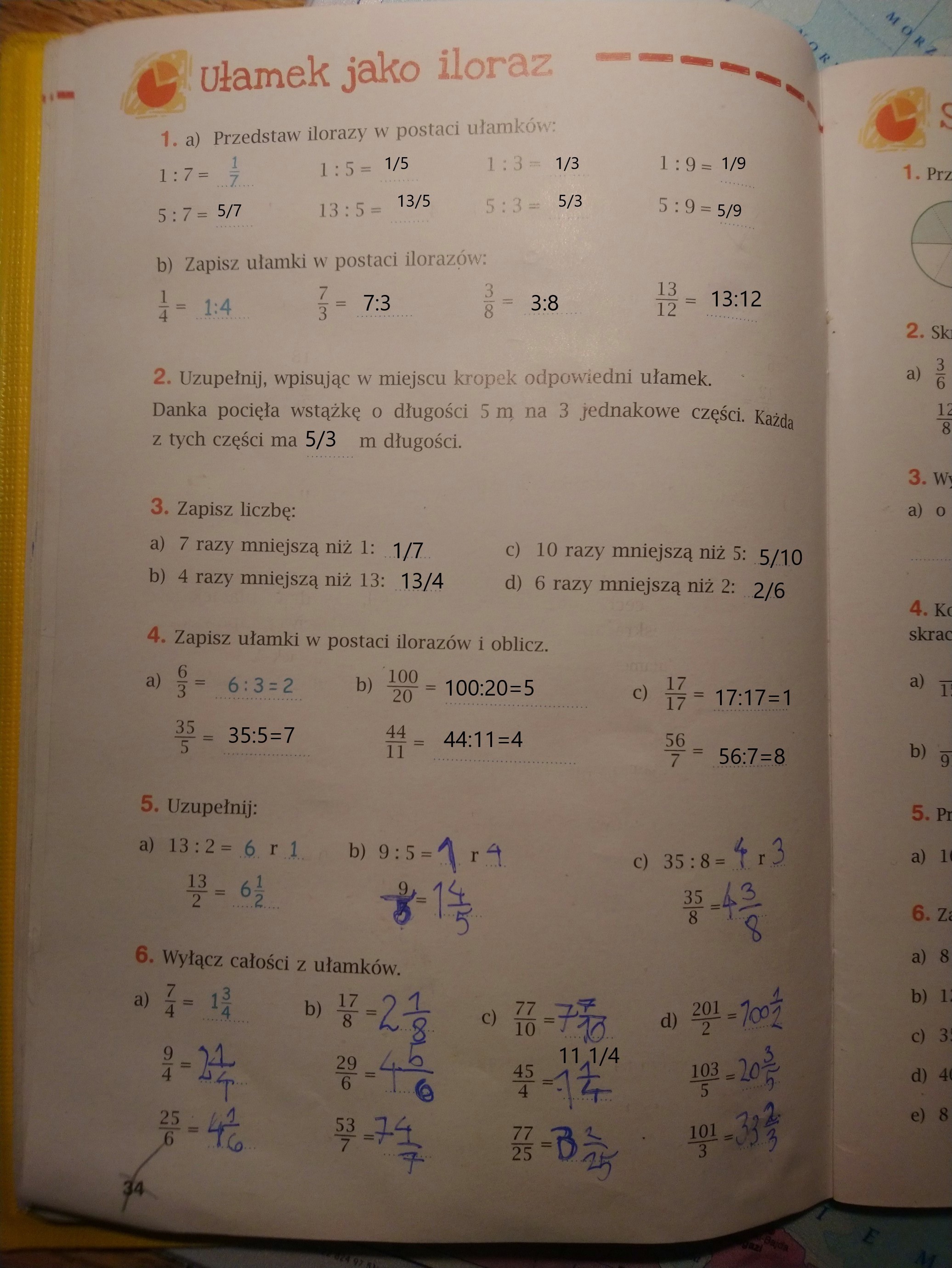 matematyka z plusem klasa 5 cwiczenia str 33 oraz 34 prosze o pomc