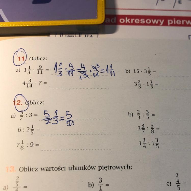 Zad 11 i 12 Oblicz Prosze jak najszybciej Daje naj Brainly.pl