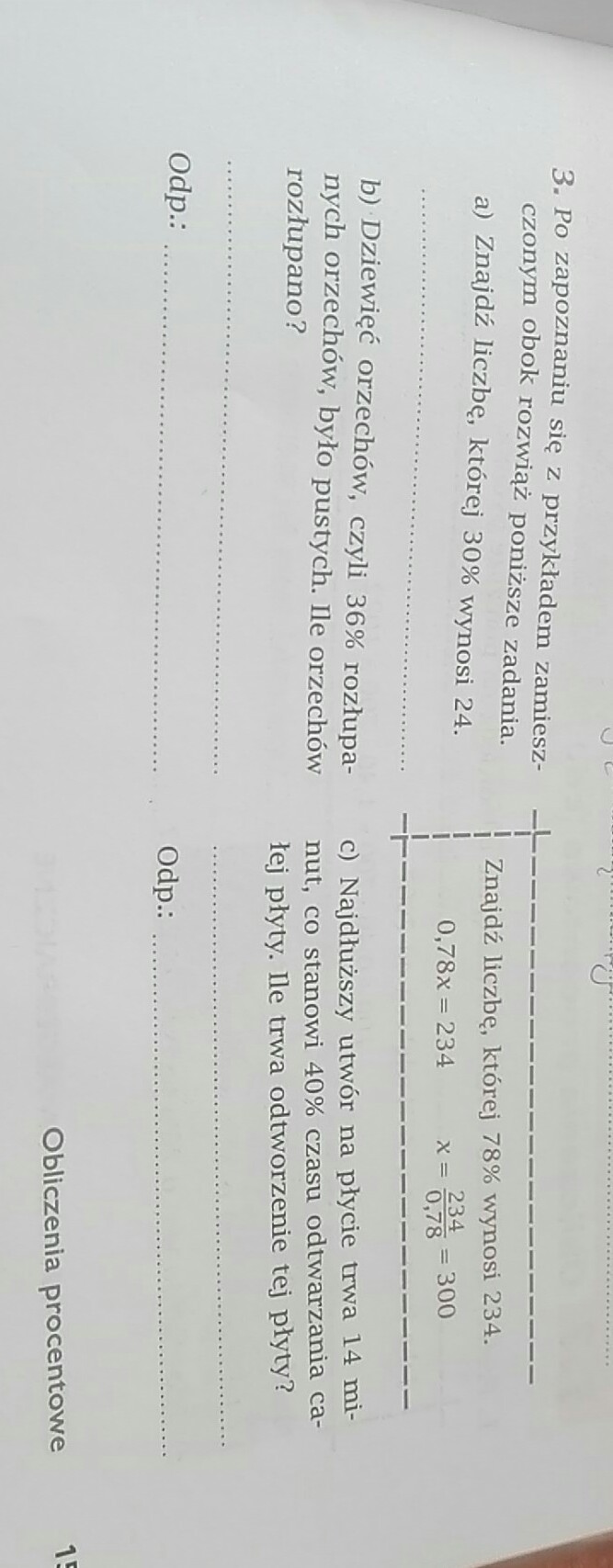 Po zapoznaniu się z przykładem zamieszczonym obok razem poniższe