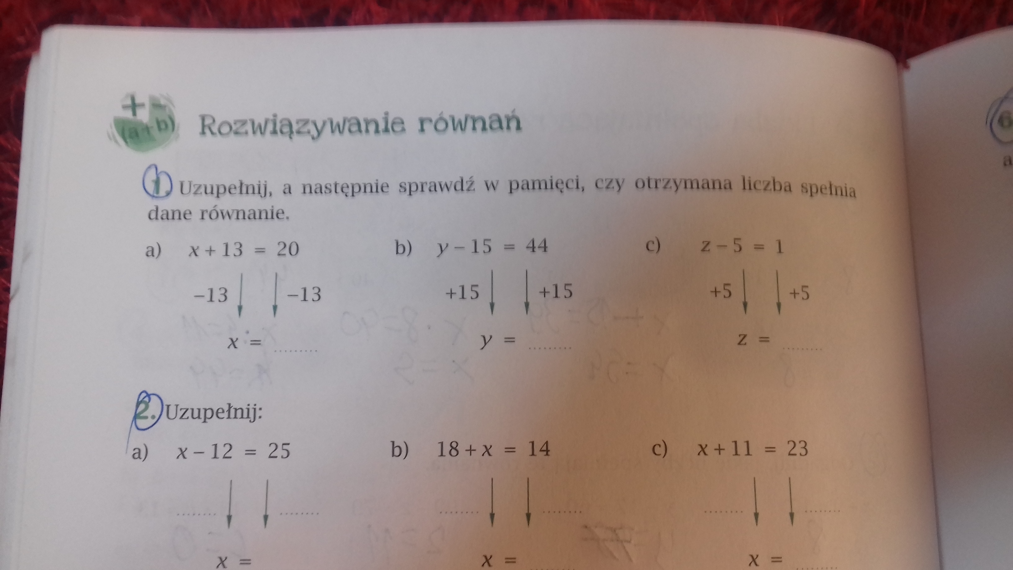 Uzupełnij, a następnie sprawdź w pamięci, czy otrzymana liczba spełnia