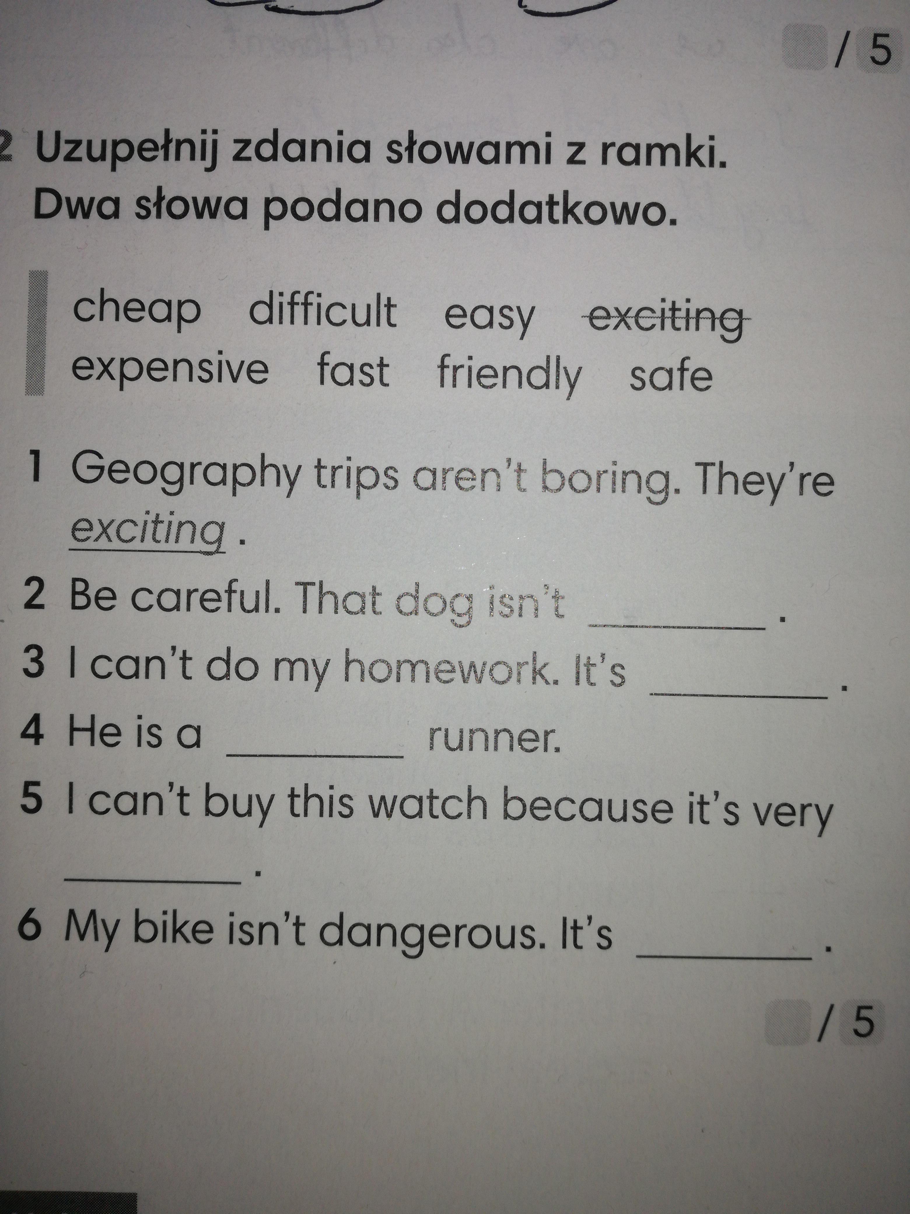 Uzupełnij zdania słowami z ramki dwa słowa podano dodatkowo Brainly.pl