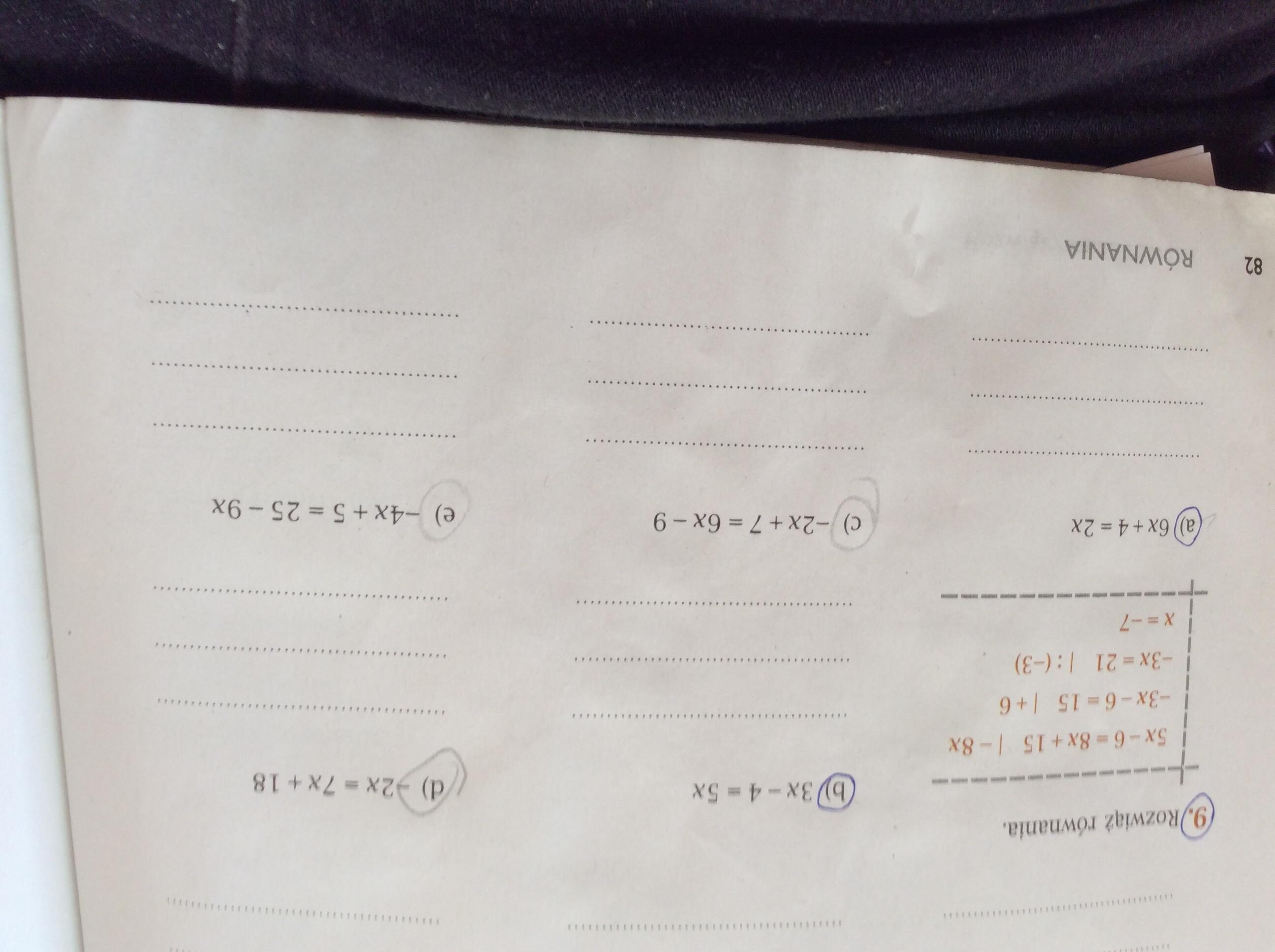 Zad 9 str 82 cwiczenia matematyka z plusem klasa 7 Brainly.pl